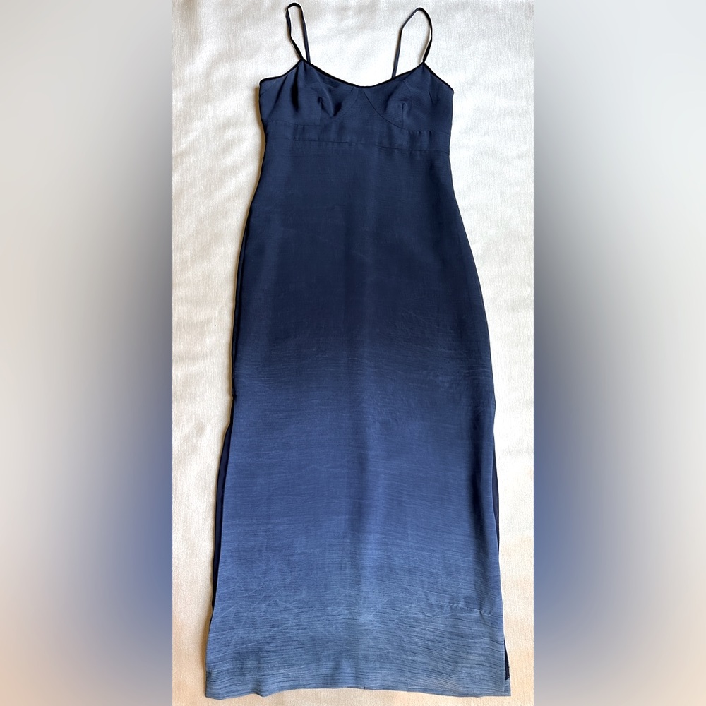 Esprit De Corp Vintage Blue Ombré Maxi Dress Size 7/8